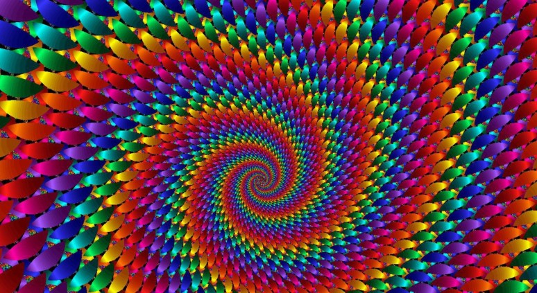 Amazing Rainbow Fractal Art Multicolor-rainbows-spiral-fractal-by-hdscreen